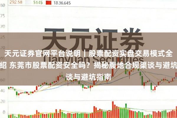 天元证券官网平台说明｜股票配资实盘交易模式全面介绍 东莞市股票配资安全吗？揭秘腹地合规渠谈与避坑指南